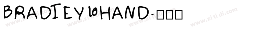 BRADIEY HAND字体转换